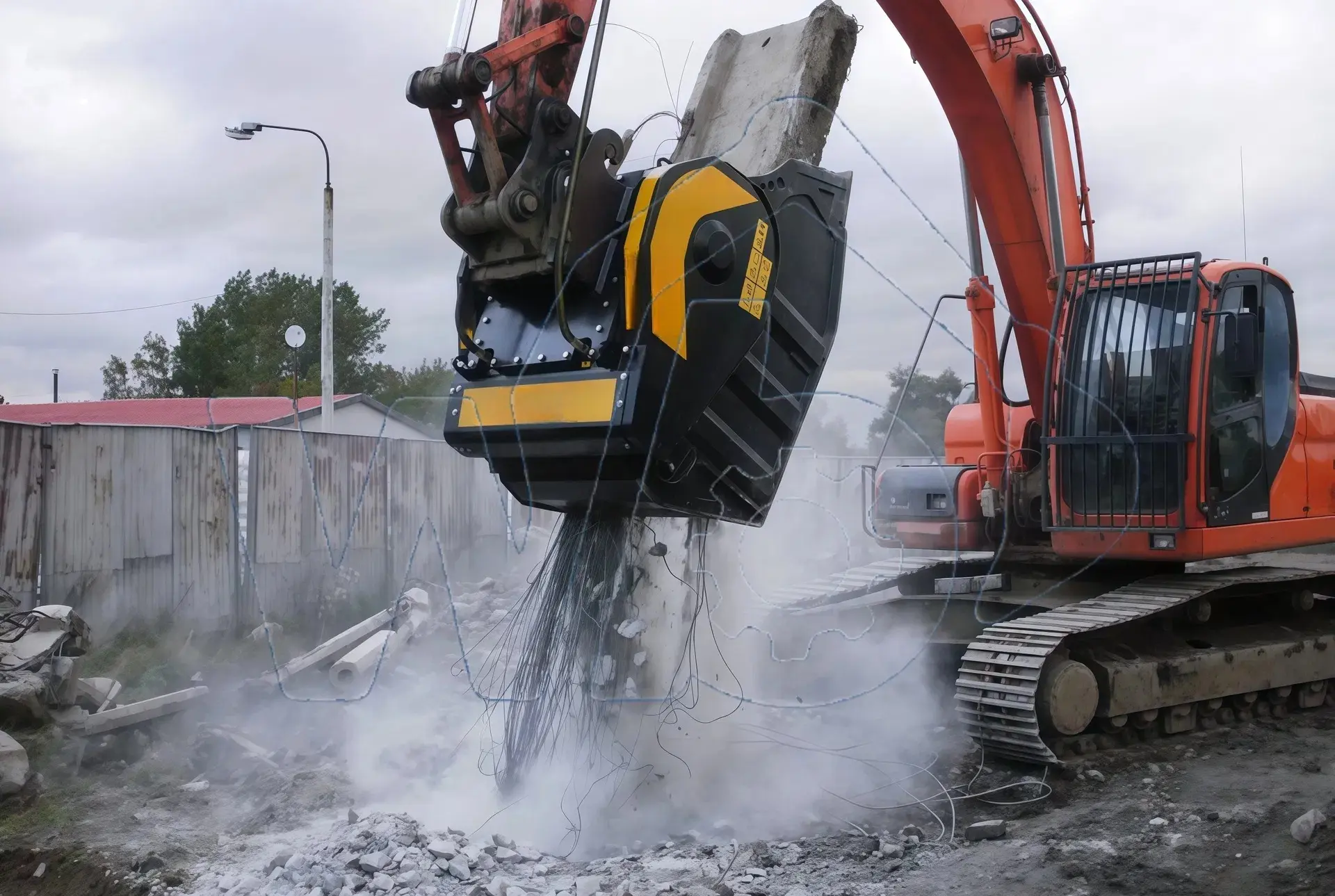 Excavator Crusher Bucket: On-site Crushing